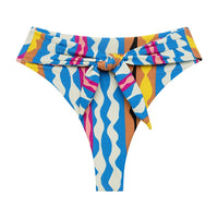 Abstract Paula Tie-Up Bikini Bottom
