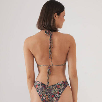 Mara Floral Euro Bow Bikini Top