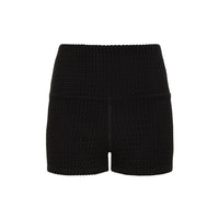 Black Crochet Micro Bike Short