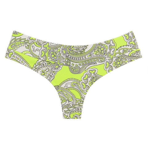 Chartreuse Paisley Julia Bikini Bottom