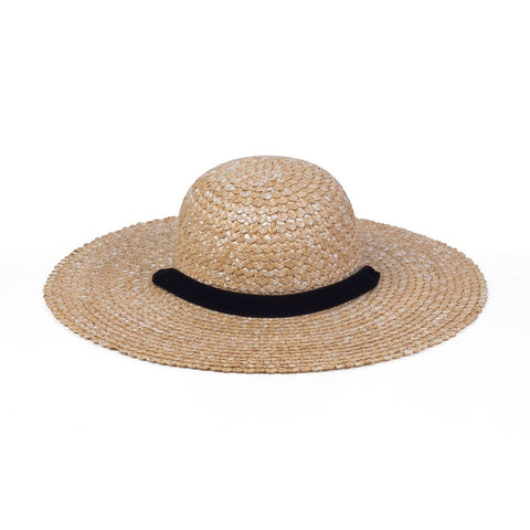 Dolce Sun Hat (Natural/Black Velvet)