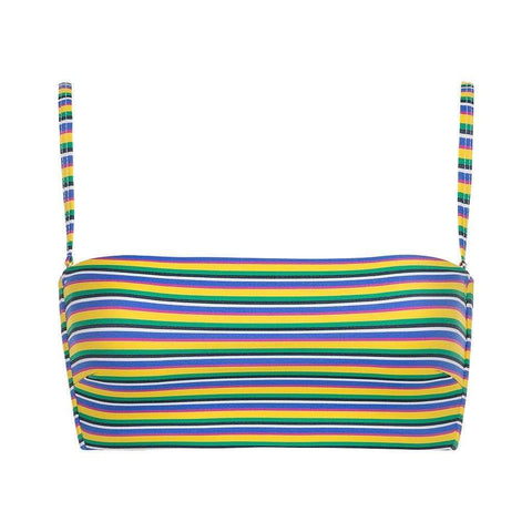 Escape Stripe Summer Bikini Top