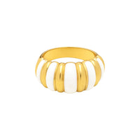 Chubby Dome Striped Ring