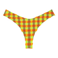Neon Plaid Lulu (Zig-Zag Stitch) Bikini Bottom