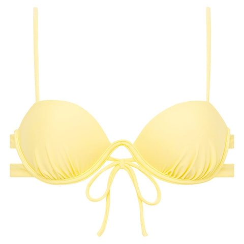 Yellow Pastel Padded Elany Bikini Top