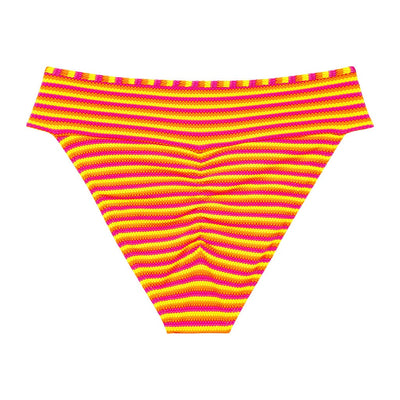 Neon Stripe Tamarindo Binded Bikini Bottom