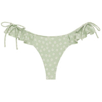 Jade Floral Ruffle Uno (Bows) Bikini Bottom