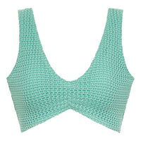 Turquoise Crochet Kim Variation Bikini Top