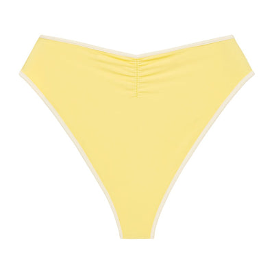 Yellow Pastel Cream Binded Paula Bikini Bottom