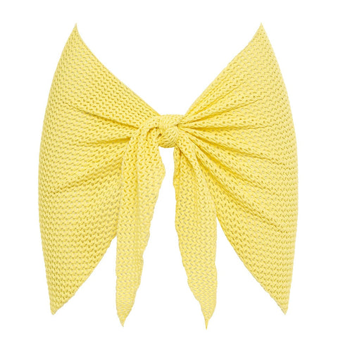 Yellow Crochet Sarong
