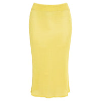 Yellow Crochet Slip Skirt