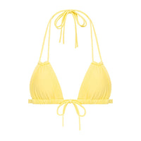 Yellow Pastel Euro Bow Bikini Top