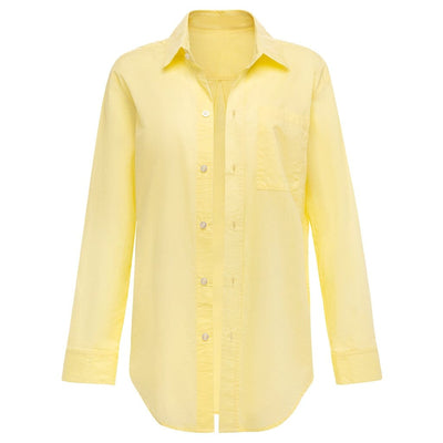 Yellow Pastel Long Sleeve Button Down Shirt