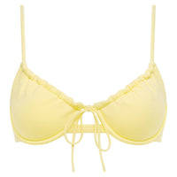 Yellow Pastel Lucy Bikini Top